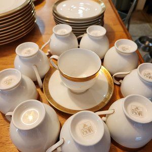 Mikasa Crown Jewel china coffee cup/saucer